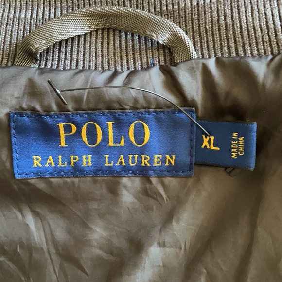 POLO RALPH LAUREN Bomber Grey Slit Pockets Jacket - Picture 6 of 8